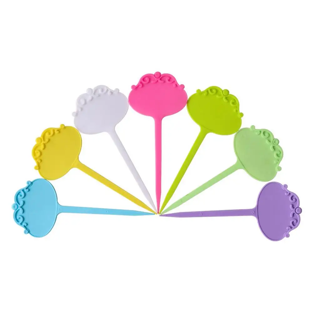 10 шт./упак. пластиковые садовые бирки украшения для растений Цветочная бирка