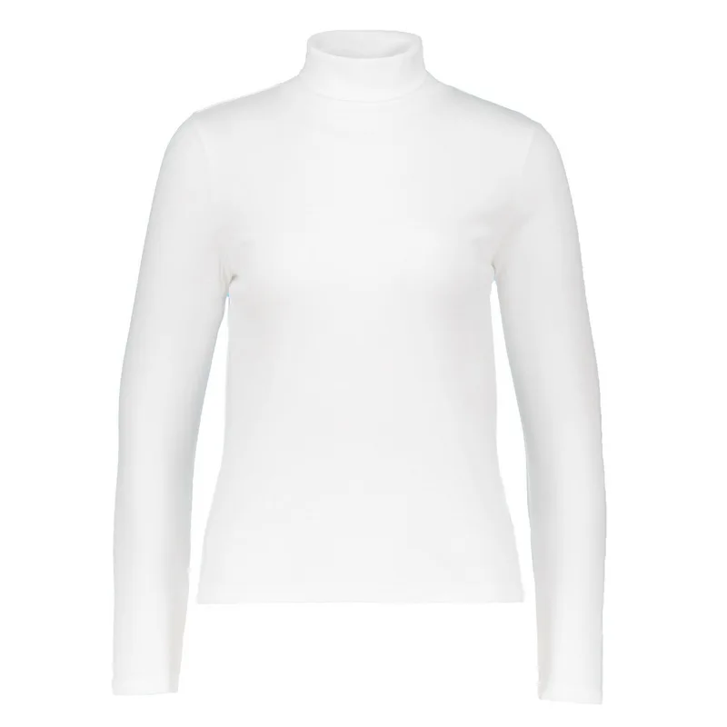 

Womens Tops Polylactic Acid Long Sleeve Autumn Winter Blouse Turtleneck White Female Bottoming Shirt