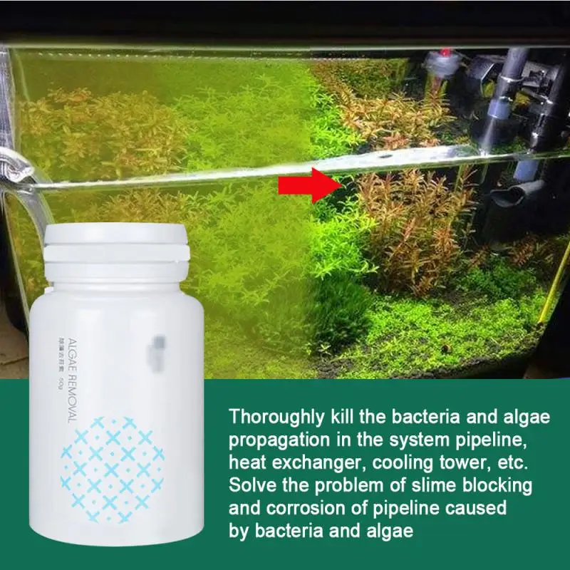 

Algae Repellent Agent Tank Moss Remover Aquarium Fish Tank Cleaning tablets clean water reduces odor eliminate moss in stock