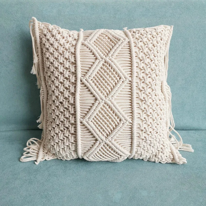 Boho Стиль наволочка для подушки ручной работы тканые класса люкс Ленточки