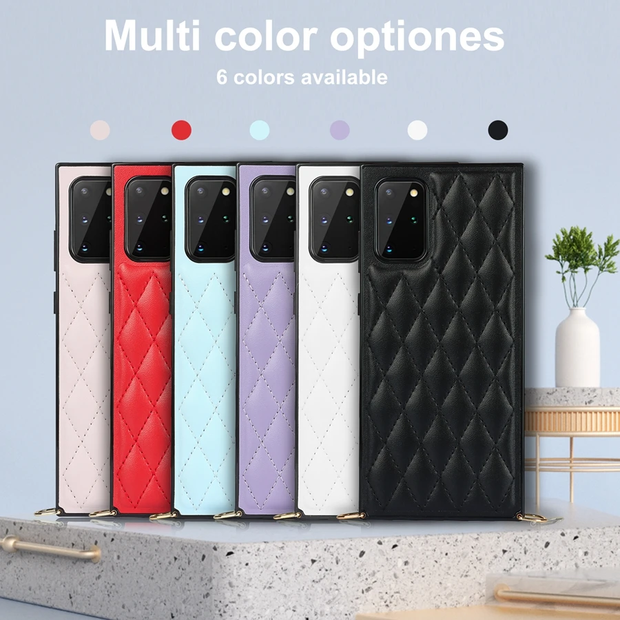 

Diagonal Small Fragrant Leather Case For Samsung Galaxy S21 S21Plus S21Ultra S20FE S20/10/S9 Plus Note 20 Ultra/10 Pro/9 A90