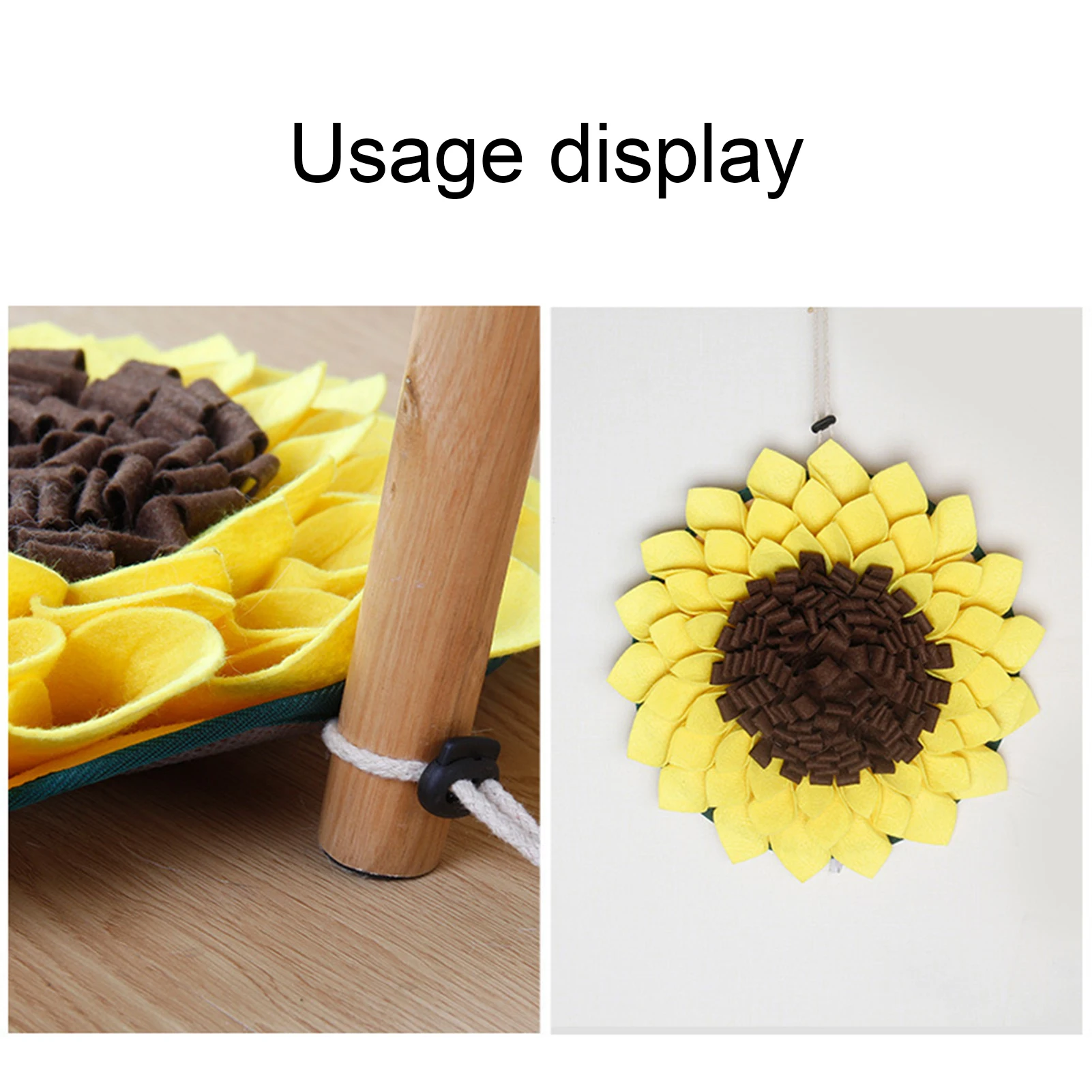 Подсолнечника Форма собака нюхательный коврик Обучение щенка кормления Одеяло