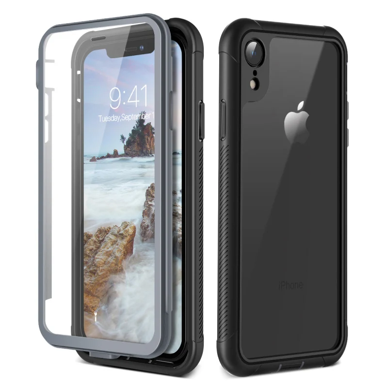 Грандевер Прозрачный бампер чехол для iphone 8 7 Plus X XS Max XR PC TPU задняя крышка 11 pro