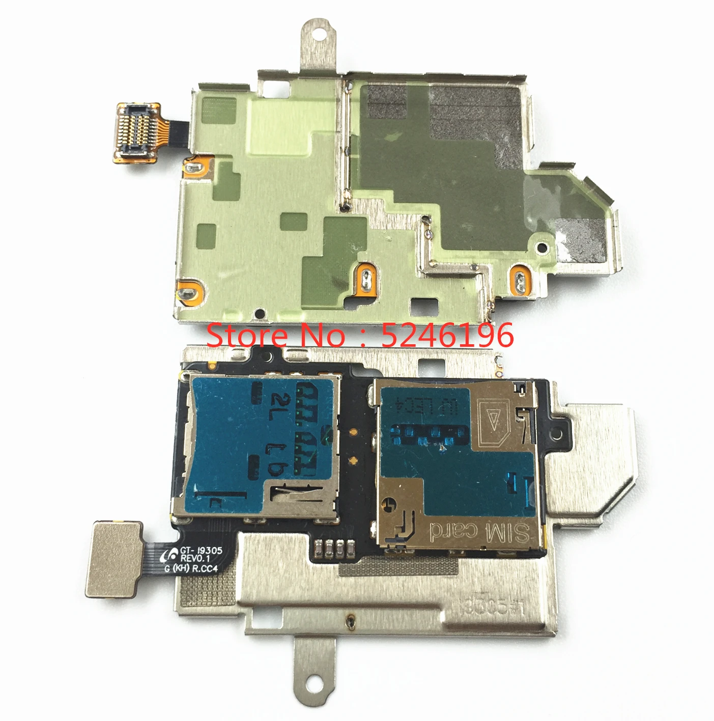 Держатель гнезда для карт SIM/SD 1 шт. гибкий кабель Samsung Galaxy S3 I9300 I9305 запасные