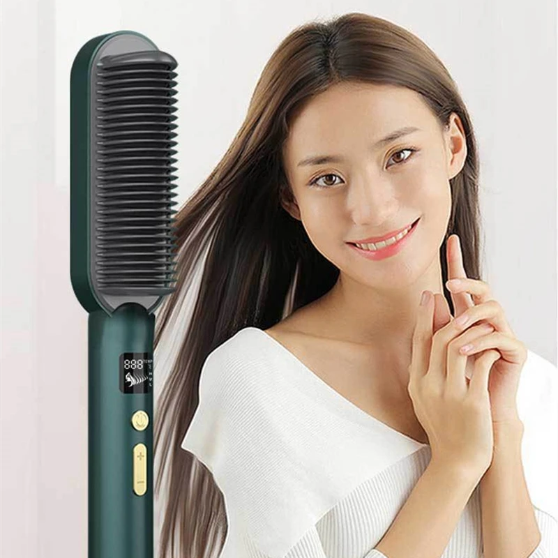 

Two-Purpose Splint for Straight and Curly Hair, Lazy Style, Negative Ion Hair Straightener