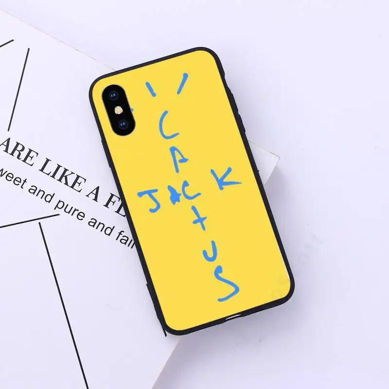 

cactus jack letter words art Phone Case for iPhone 11 12 pro XS MAX 8 7 6 6S Plus X 5S SE 2020 XR