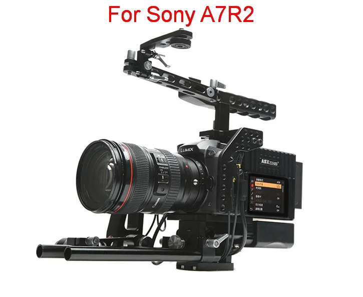 suit for Sony A7R2 ASXMOV-Scorpion плечевой держатель видео стабилизатор Матовая коробка DSLR камера установка для sony A7R2/A7S2/A72 для Panasonic GH5/GH4 - Цвет: suit for Sony A7R2