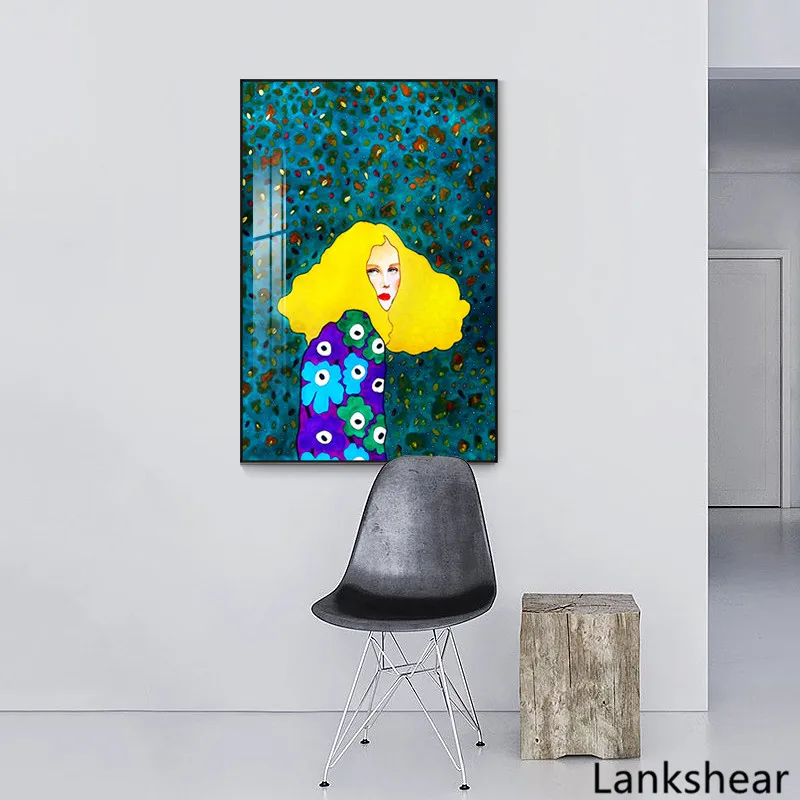 Скандинавские современные Стиль персонажей постер красочные холст картина