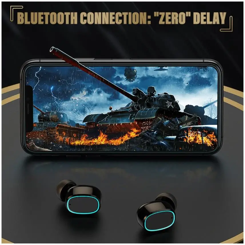 M8 наушники-вкладыши TWS с 5 0 Bluetooth наушники беспроводные мини активной функцией