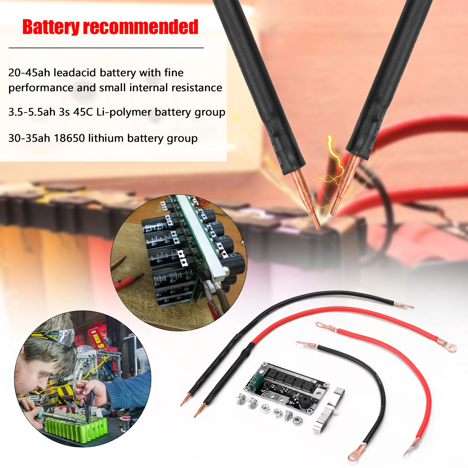 DIY Spot Welder Pen Portable 12 V Battery Storage Spot-Welding Machine Printed Circuit Board Welding Equipment Spot-Welders | Инструменты
