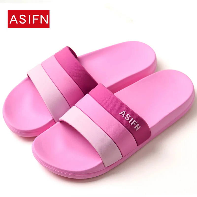 Женские шлепанцы летние домашние радужной расцветки мягкие пляжные женские