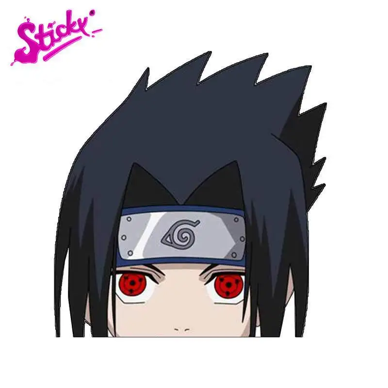 

STICKY Ninja Sasuke Payne Jiraiya Anime Peeking Car Sticker Decal Decor Rear Windshield Motorcycle Off-road Laptop Trunk