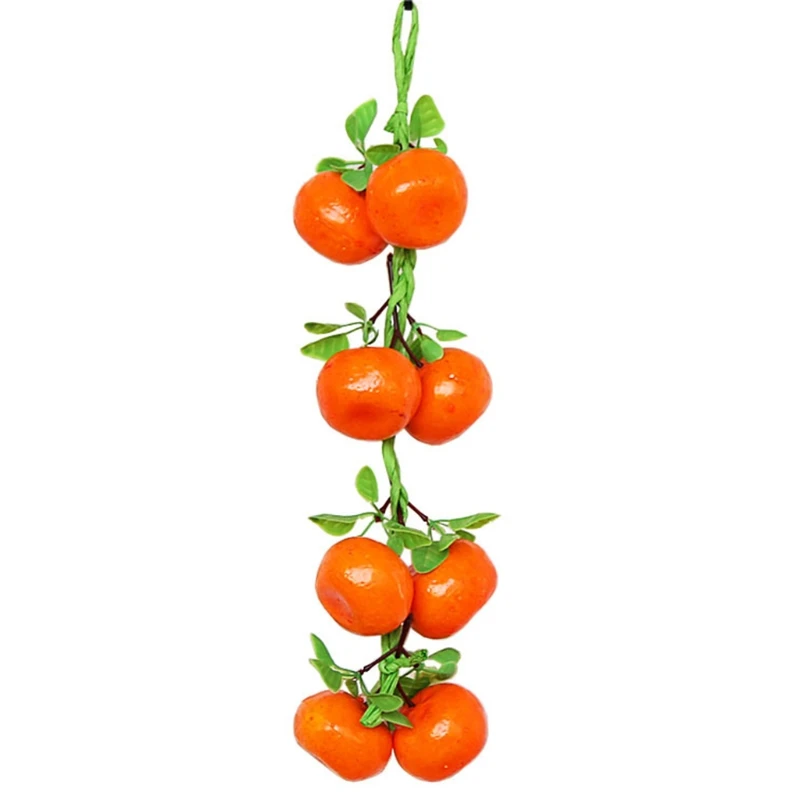 

Simulation Artificial Fruit Orange String for Restaurant Hotel Home Garden Decoration Hanging Pendant