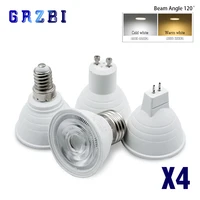 4 шт./лот E27 LED E14 лампа MR16 6W LED Lampara 220 Bombillas Светодиодная лампа Spotlight лампада GU10 LED ампулы для домашнего освещения