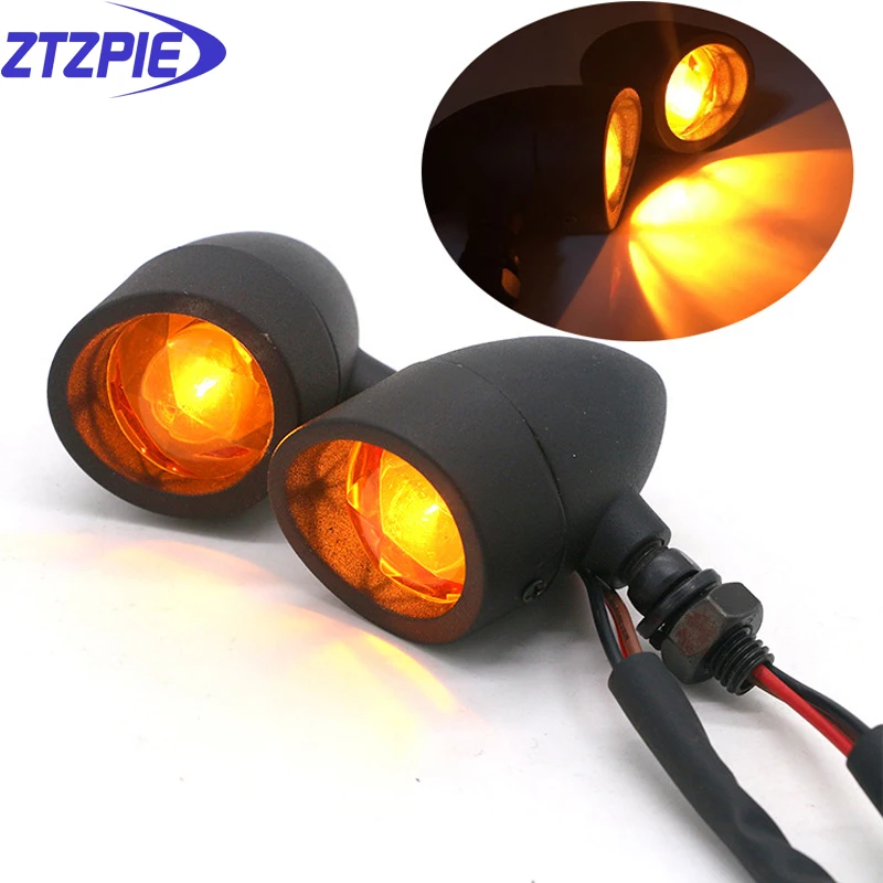 ZTZPIE черного цвета в стиле ретро мотоцикл указатель поворота Универсальный