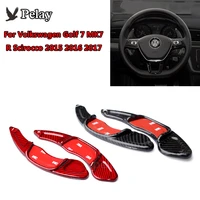 for volkswagen golf 7 mk7 r scirocco 2015 2016 2017 carbon fiber paddle shifter extended version car interior patch