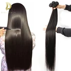 Прямые человеческие волосы пряди 30 40 дюймов длинные прямые бразильские волосы плетение пучки пряди 3 4 пряди натуральные волосы для наращивания поставщиков