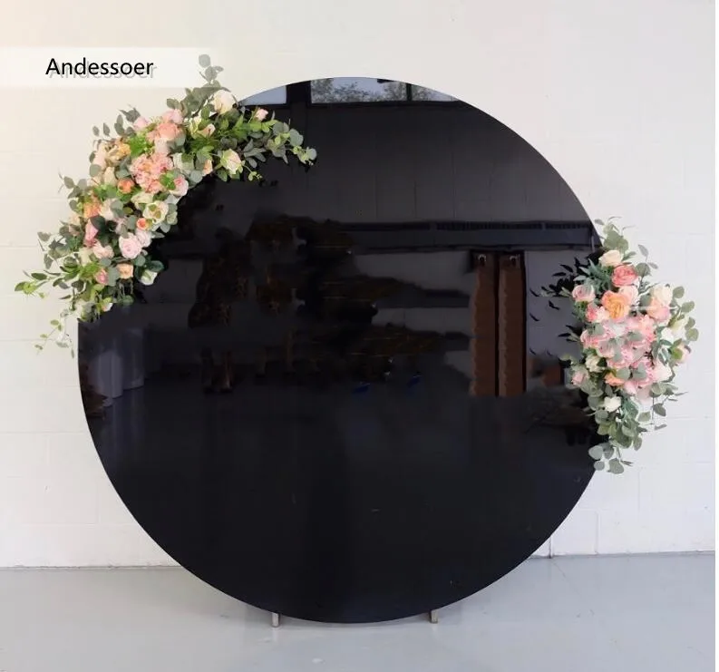 

Wedding props high gloss gold round background wall wedding round background wall shopping mall performance party decoration pro