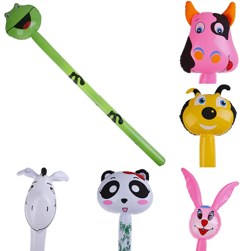 

New Cartoon Inflatabel Animal 1PC Long Inflatable Hammer No wounding Stick Baby Children Toys