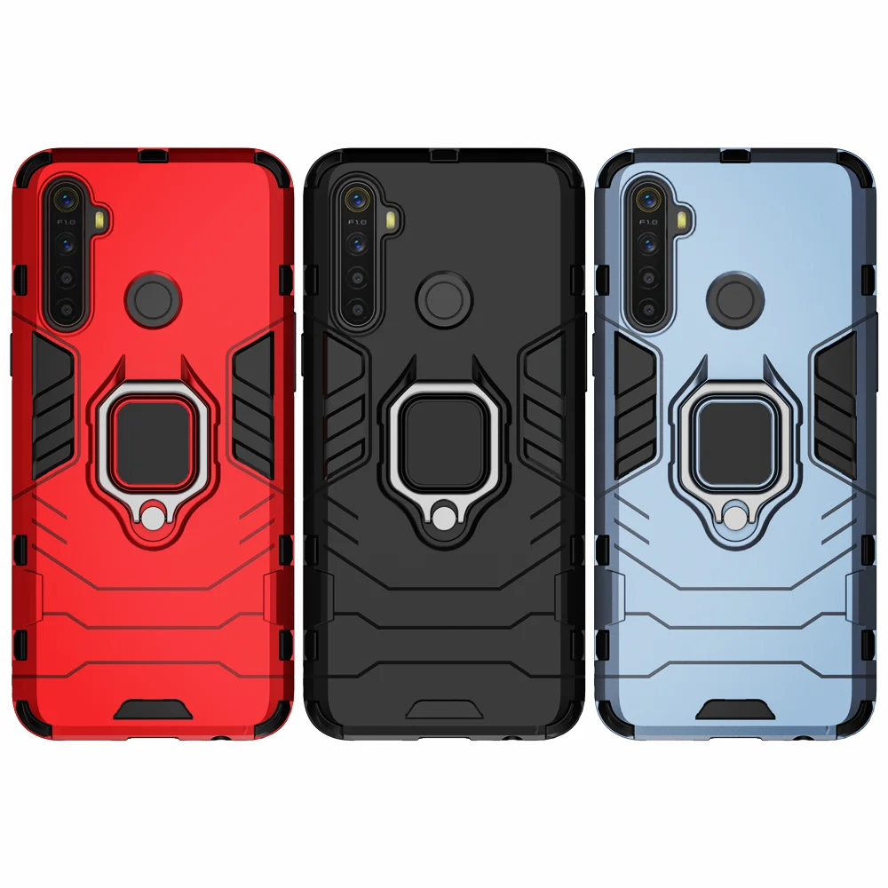 

Realme C3(3 cameras) Case 6.5" Magnetic Car Shockproof Ring Armor Cover For Realme C3 (3 cameras) Coque Skin Fundas