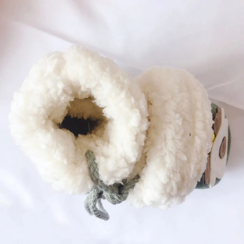 Toddler Baby Thicken Christmas Keep Warm Winter Gloves Cartoon Full Finger Knitted Mittens #EW | Детская одежда и обувь