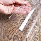 Скатерть из ПВХ, водонепроницаемая, маслостойкая, защитное покрытие для стола мягкое стекло, прозрачная, грязеотталкивающая, для обеденного стола