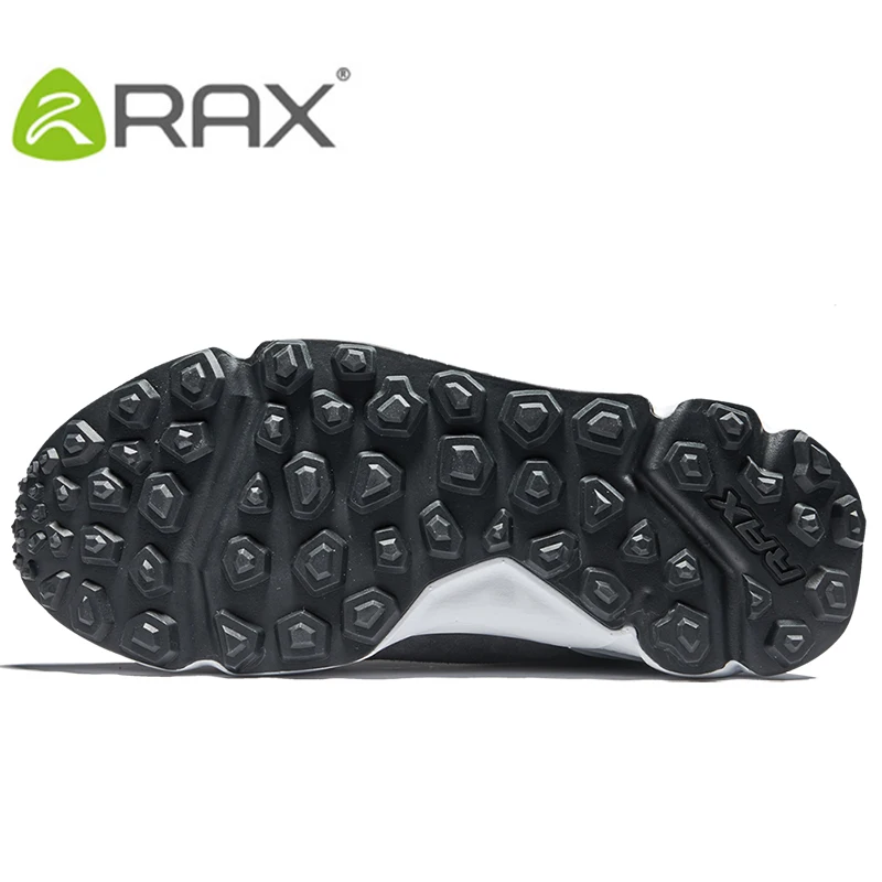 RAX Men's Hiking Shoes Latest Snowboot Anti-slip Boot Plush Lining  Mid-high Classic Style Hiking Boots for Professional Men