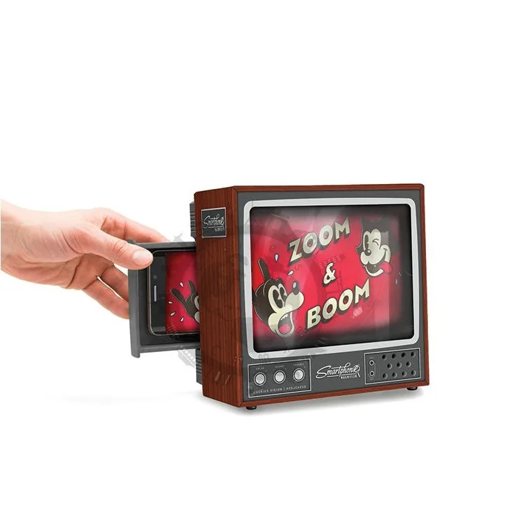 2020 retro tv phone screen video diy enlarger amplifier magnifier retro tv appearance free global shipping