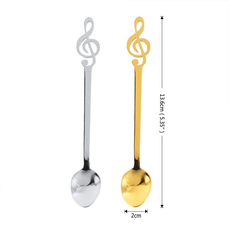 Upspirit музыкальная кофейная ложка в форме ноты из нержавеющей стали креативная