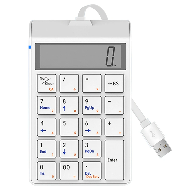 

Sunreed Wired Numeric Keyboard with Display 19-Key USB Interface Cash Register Financial Keypad