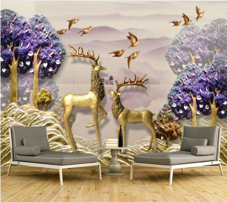 Beibehang пользовательские обои 3d Роспись Новая китайская рельефная фотография фон