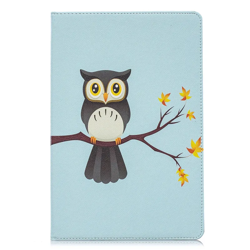 owl tree Умный чехол из искусственной кожи с принтом для samsung Tab A 10,1 чехол для планшета Funda для Galaxy Tab A 10,1 SM-T510 SM-T515+ ручка - Цвет: owl tree