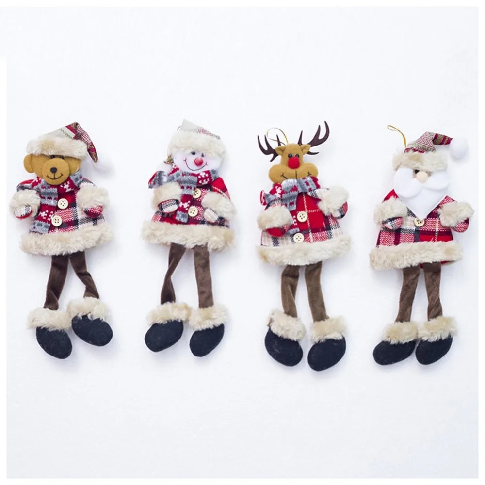 Новая Рождественская кукла украшения кулон в виде куклы Санта Клауса елка
