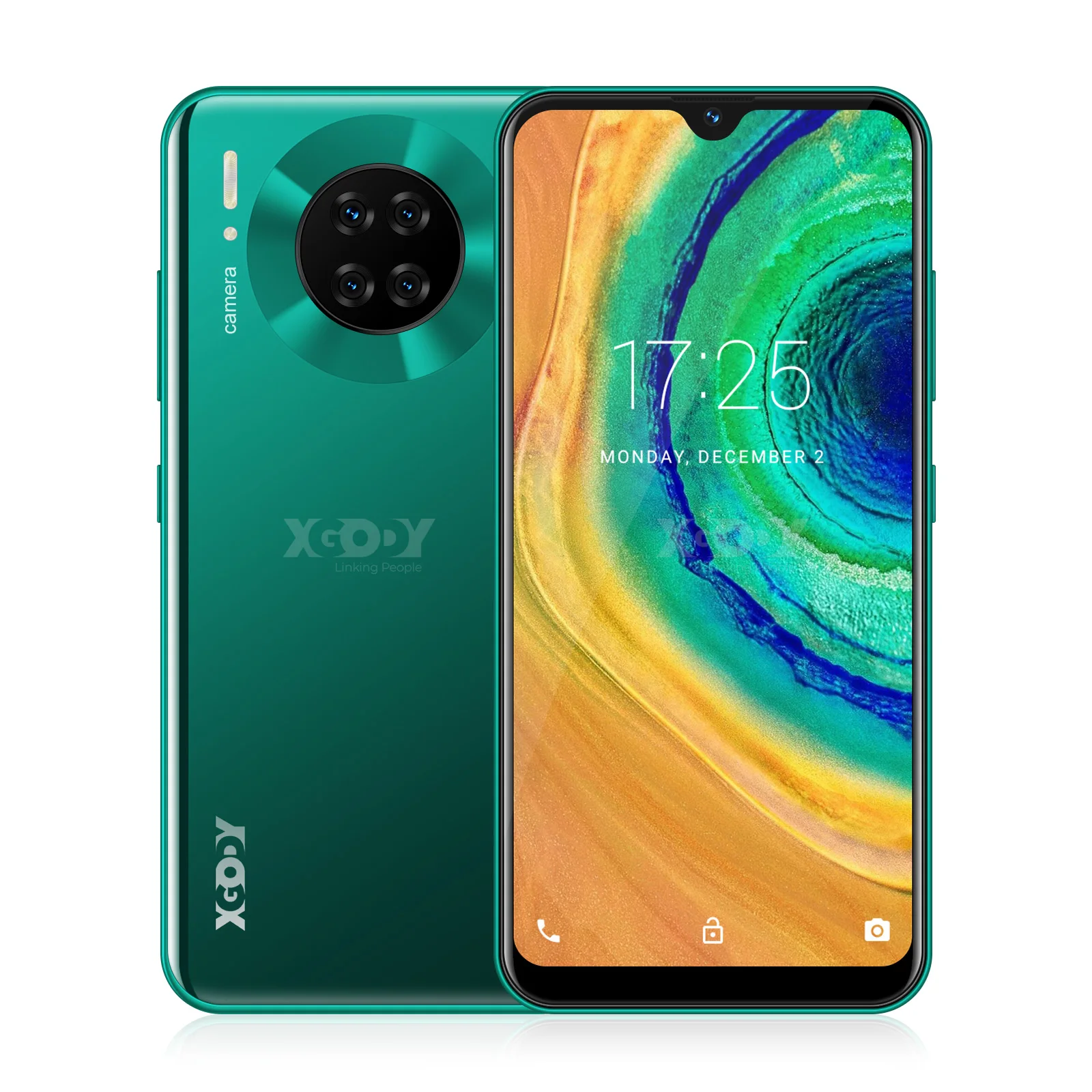 Смартфон XGODY Mate 30 4G экран 6 26 дюйма Android 9 0 19:9 3 Гб ОЗУ 32 ПЗУ 2850 мАч четыре ядра две SIM
