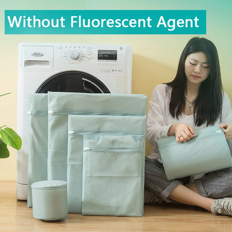 Сетчатый мешок для стирки белья лимона зеленого цвета