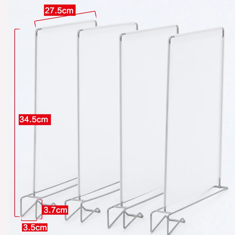 4 шт. разделитель для шкафа полка Экономия пространства полки провода дизайн PP