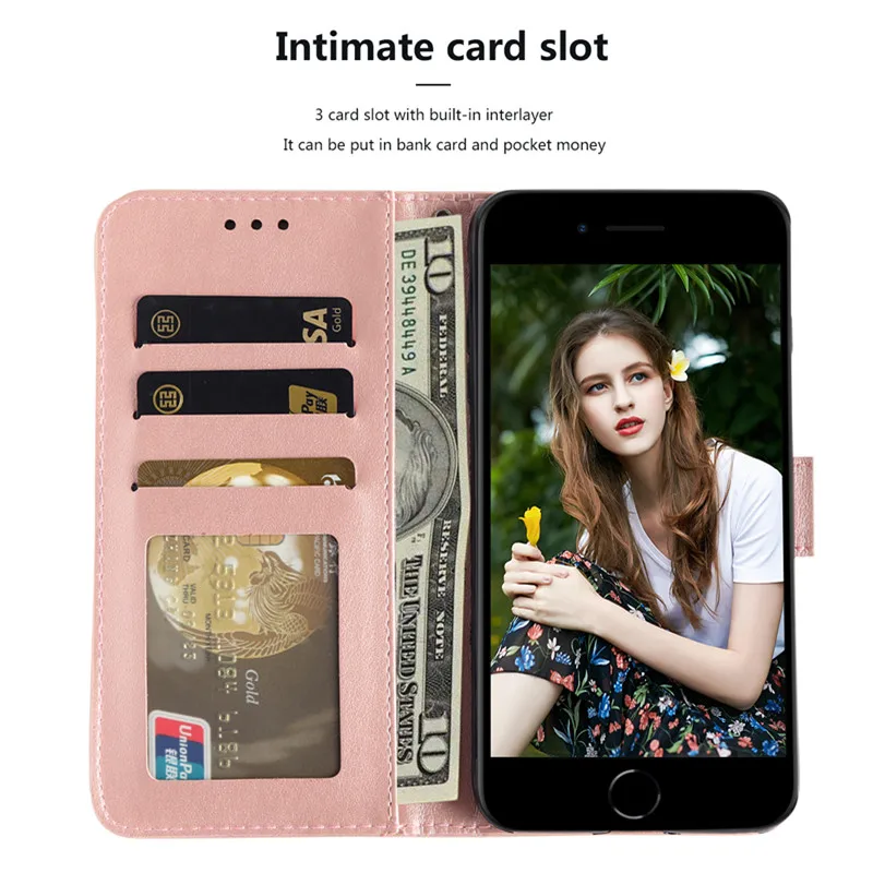 Кожаный чехол-бумажник с откидной крышкой для Xiaomi Redmi 10C 10 9 9A 9C 9T Note 11 11S Pro 10S 8 7 Mi Poco