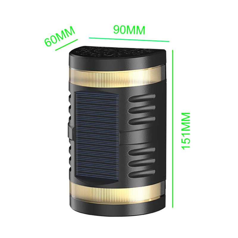 Солнечный настенный светильник для сада, ландшафта, улицы, декоративная лампа, светодиодное водонепроницаемое наружное освещение, дворовая лампа вверх и вниз.