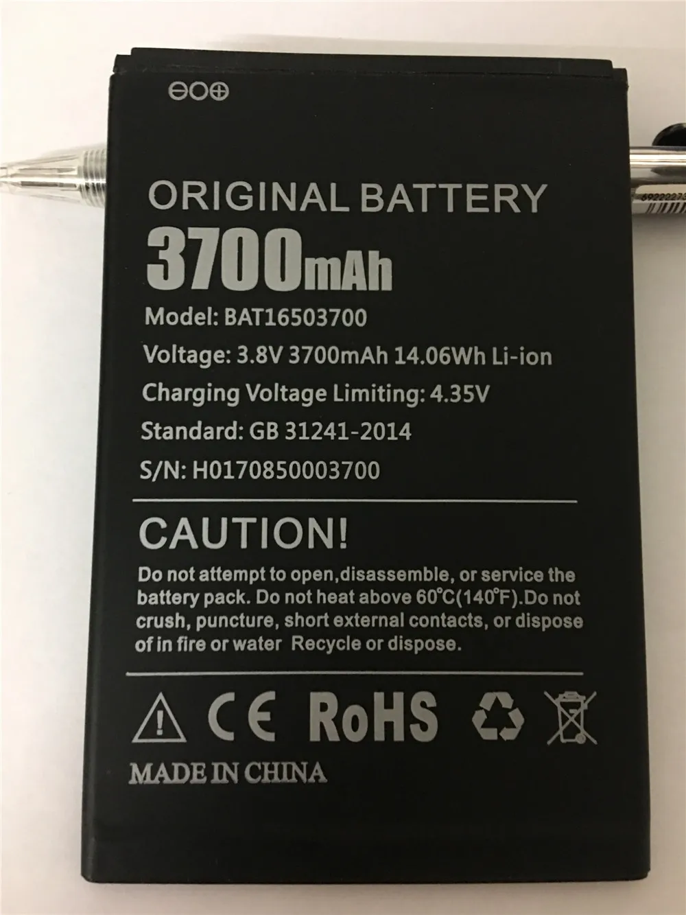 Оригинальный Новый Doogee X7 Pro Аккумулятор 3700mAh полимерный литий-ионный 3 8 V батареи