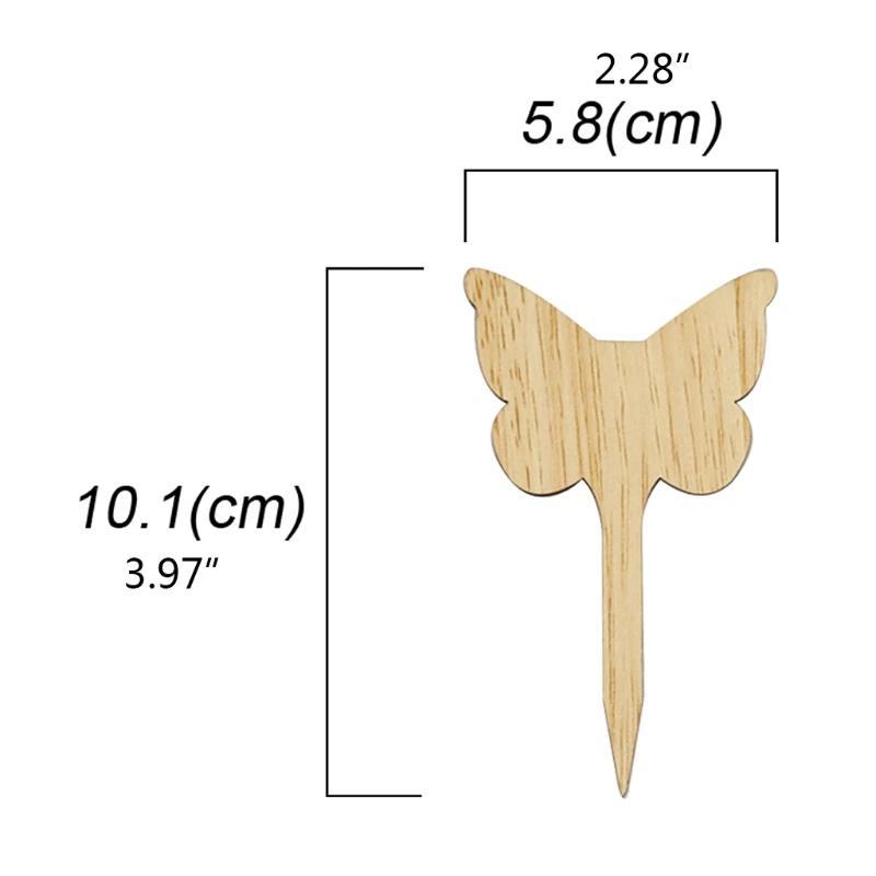 

30pcs Butterfly Shape Plant Labels Garden Markers Classification Writing Plate Board for Nursery Pots
