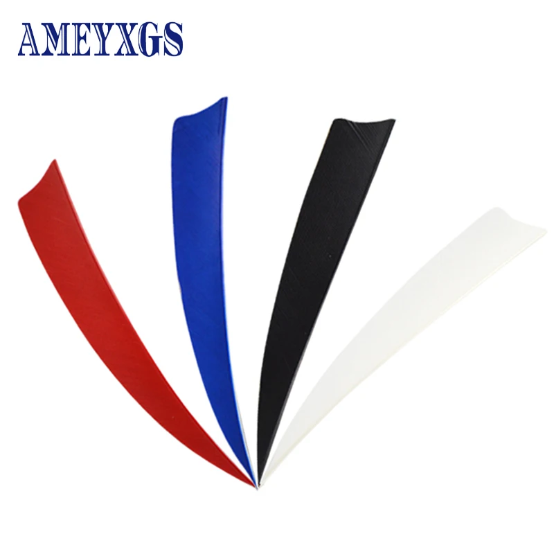 

100pcs Archery Arrow Feather Fletching Shield-Shape Vanes Left Wing for Bow and Arrow DIY Outdoor Shooting Hunting Accessories