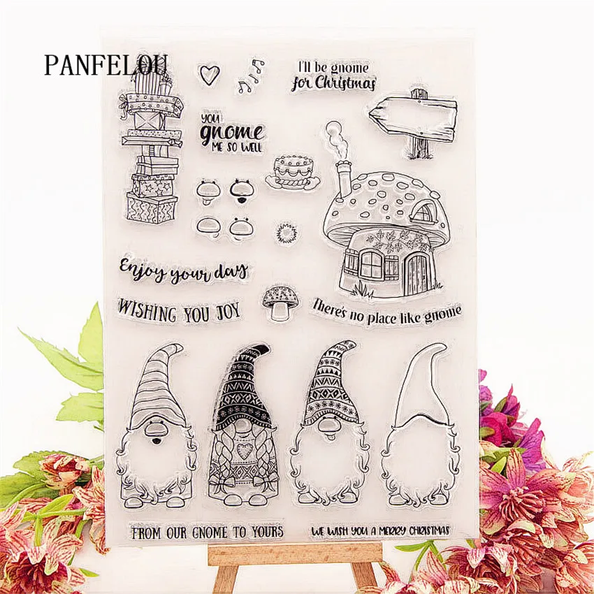 PANFELOU 15.5*21 Easter elf Transparent Clear Silicone Stamp/Seal DIY scrapbooking/photo album Decorative clear stamp sheets