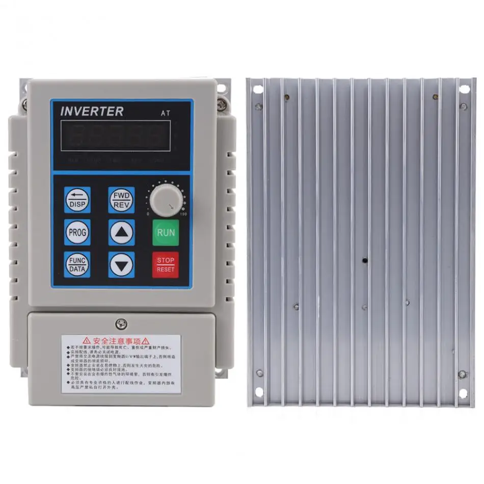 1Pcs VFD AC 220V 0.75kW Variable Frequency Drive Speed Controller Inverter Single Phrase Adjustable-Frequency | Обустройство дома