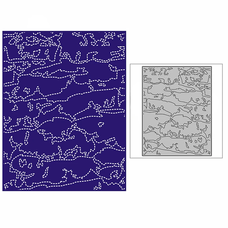 

Новые металлические штампы с пятнистой стеной реки 2021 для «сделай сам» скрапбукинга и изготовления карт Декор рельефное тиснение набор без...