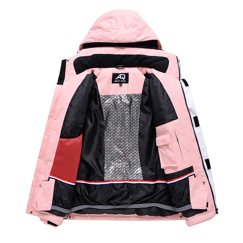 Женский лыжный костюм с курткой ветрозащитные водонепроницаемые лыжные куртки и