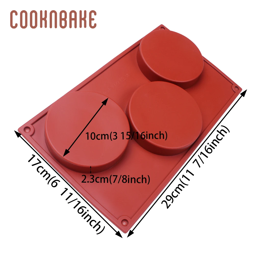 COOKNBAKE силиконовая форма для мыла и смолы большая круглая торта хлеба пудинга