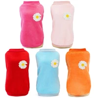 fleece vest hoodies dog clothes sleeveless shirt sweatshirt coat for small dogs chiwawa daisy puppy clothing jacket pets outfits