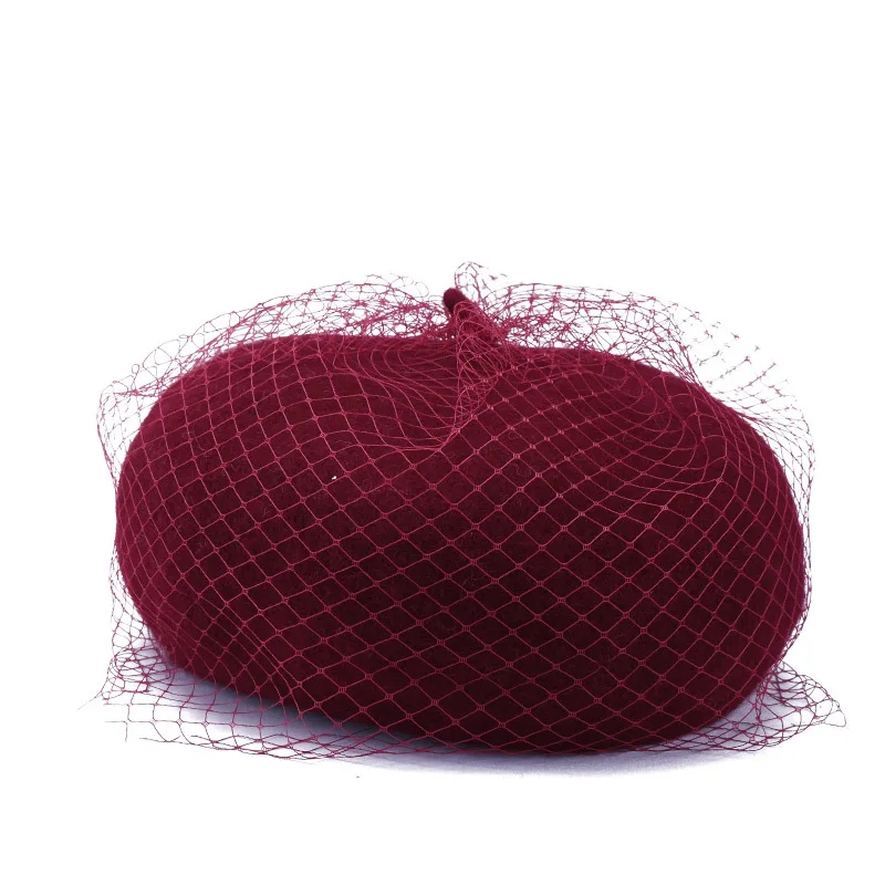 Недорогой новый женский шерстяной однотонный берет женские шапки Ретро Кепка