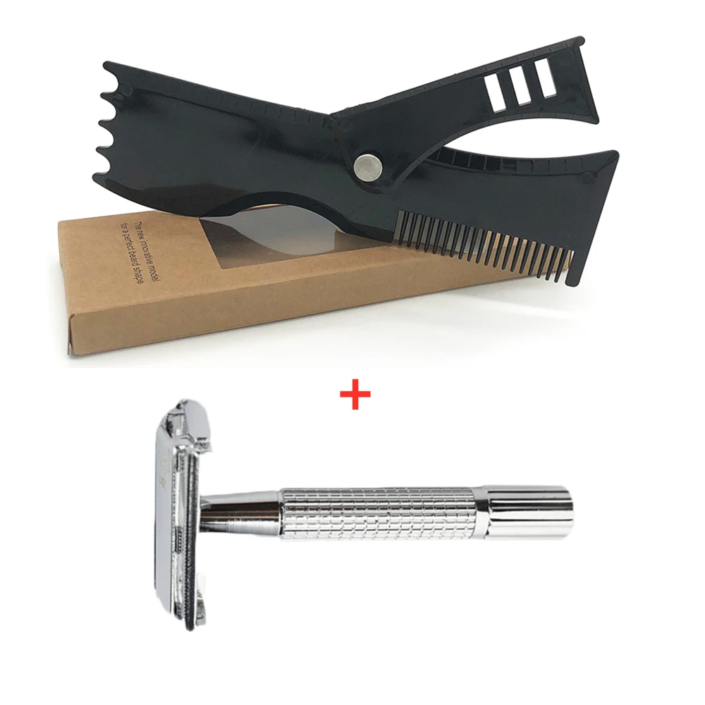 

Rotating Beard Styling Comb for Men 5 In 1 Beard Shaving Face Care Template Comb Men Beard Combs Beauty Trim Tool Gift