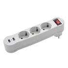 Двойные порты USB, 1-3 канала, адаптер питания европейского стандарта, пористая Клеммная плата, 16 А, переходная вилка, Прямая поставка